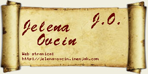 Jelena Ovcin vizit kartica
